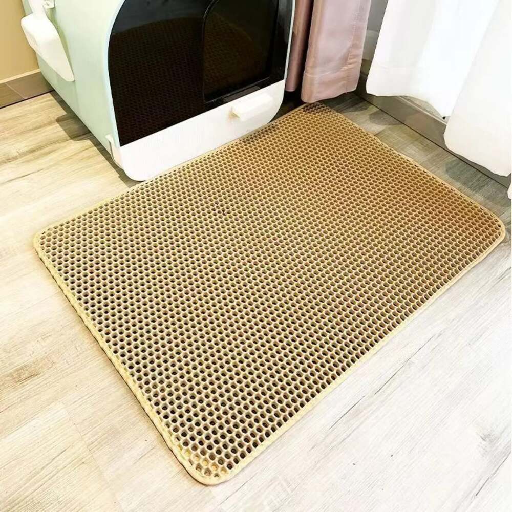 Extra Large Cat Litter Mat Heavy Duty Waterproof 2 Layer Non Slip Washable Pet F